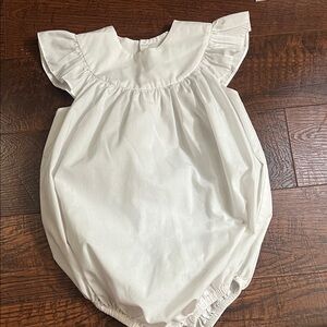 White Ruffled Kids Bodysuit